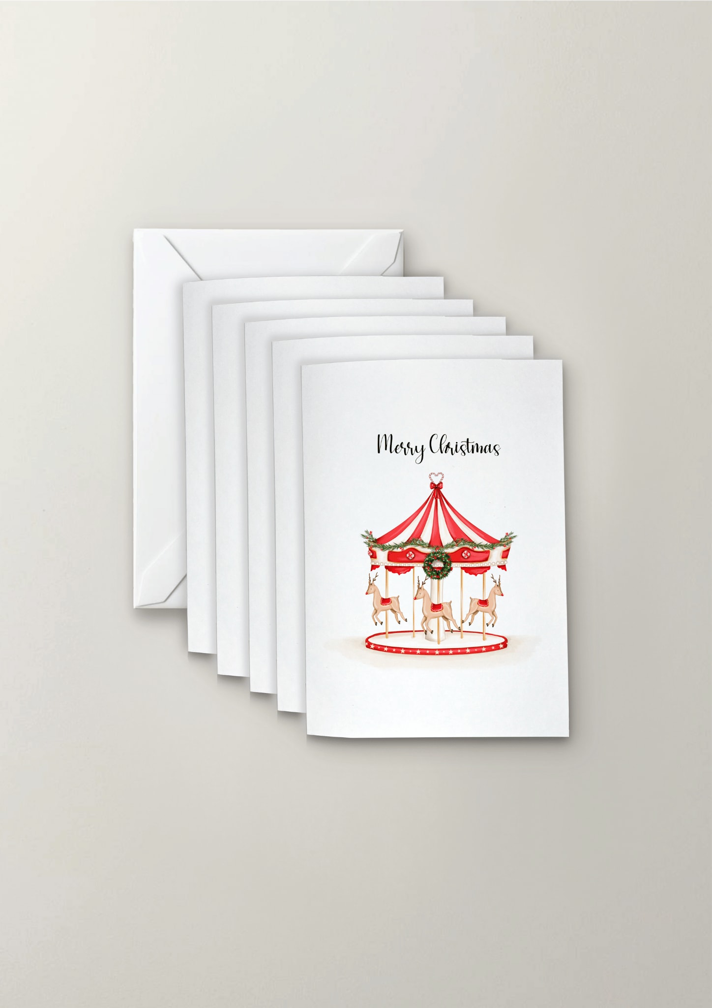 christmas carousel pack of 5