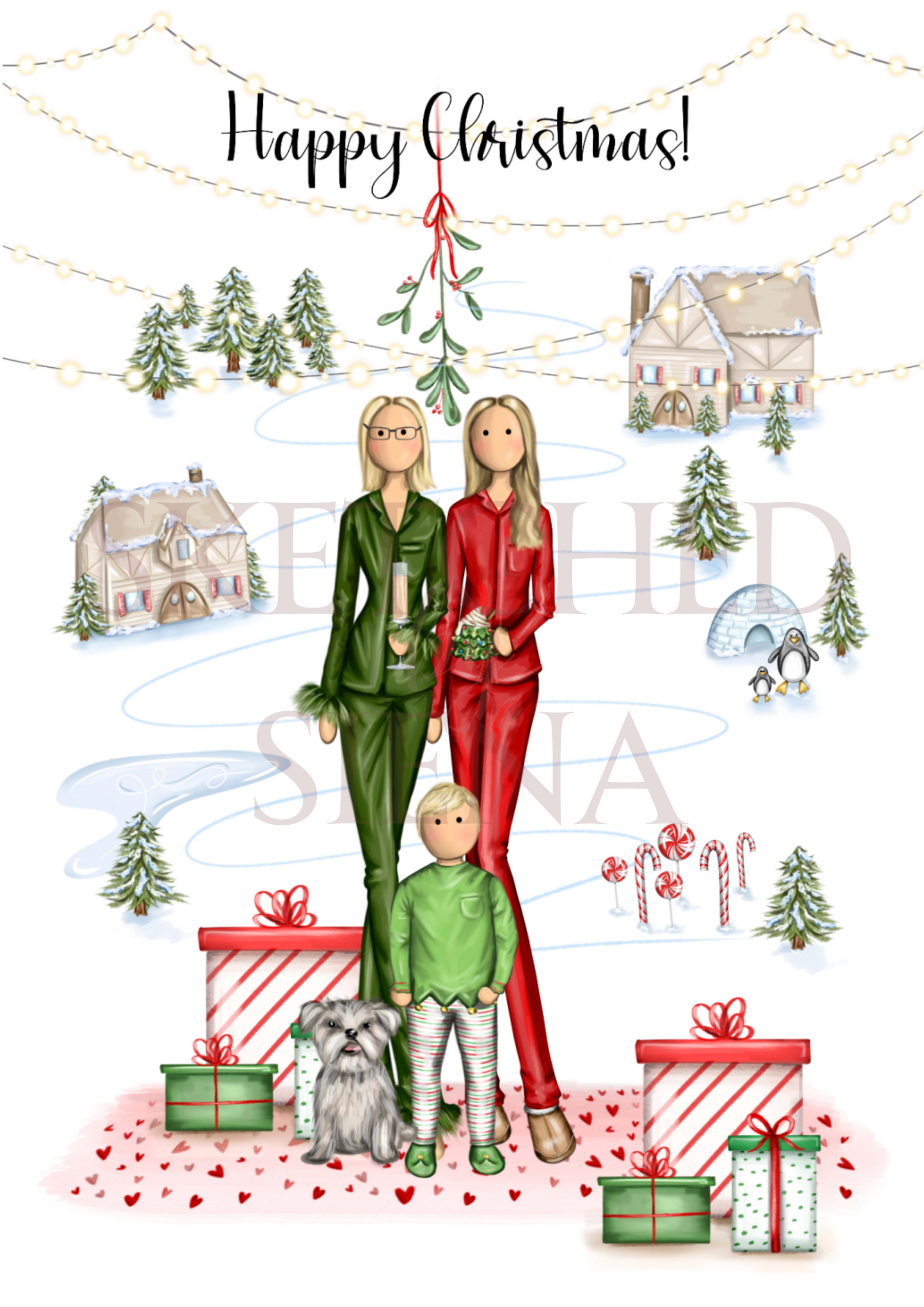 christmas mock up