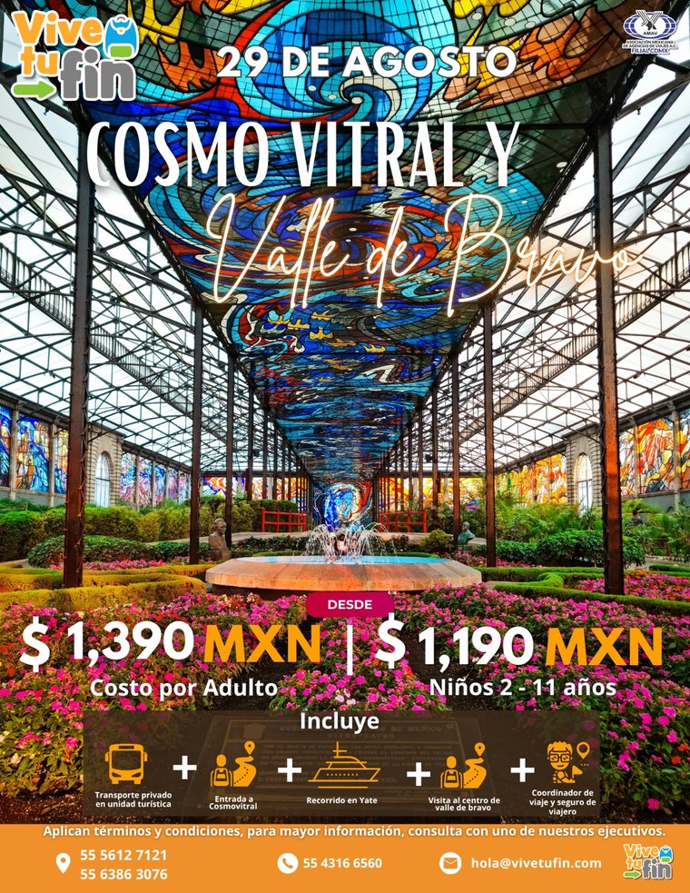 Cosmovitral y Valle de Bravo