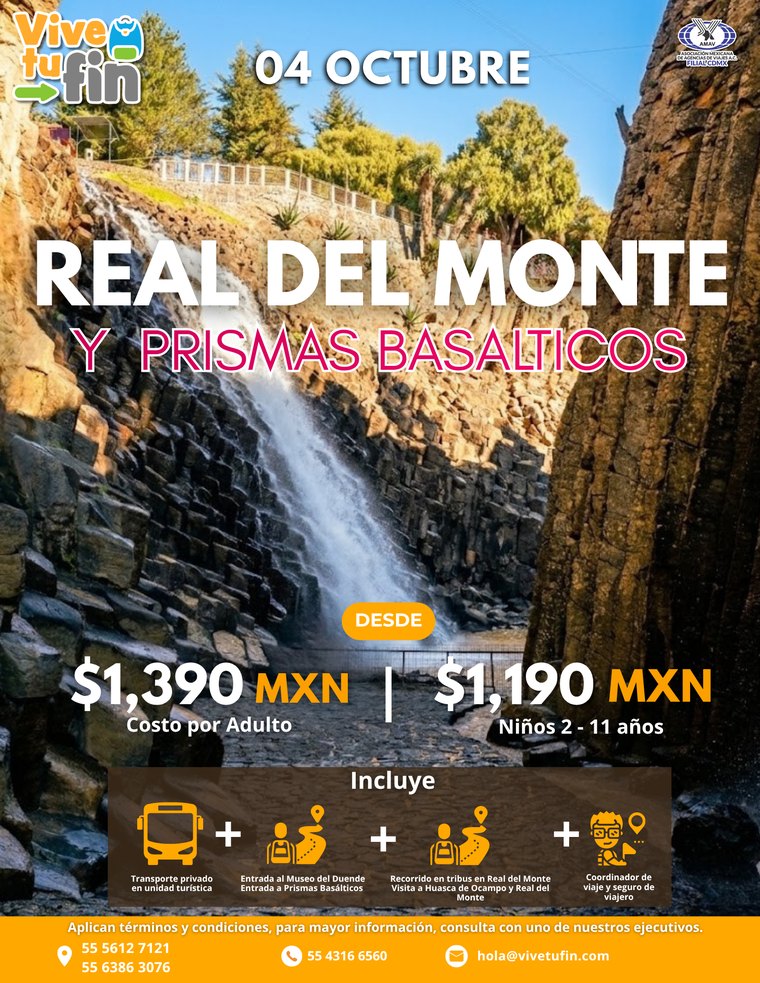 Prismas Basálticos y Real del Monte