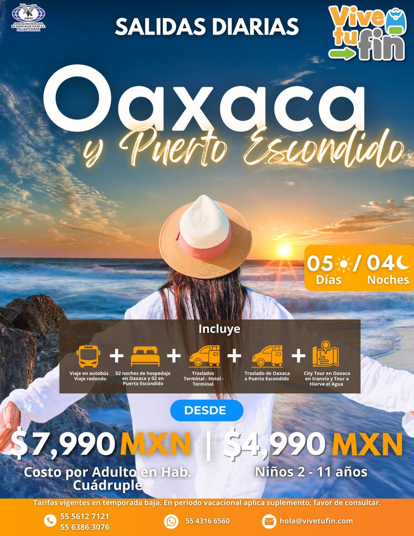 Oaxaca y Puerto Escondido