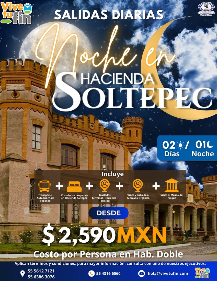 Noche en Hacienda Soltepec