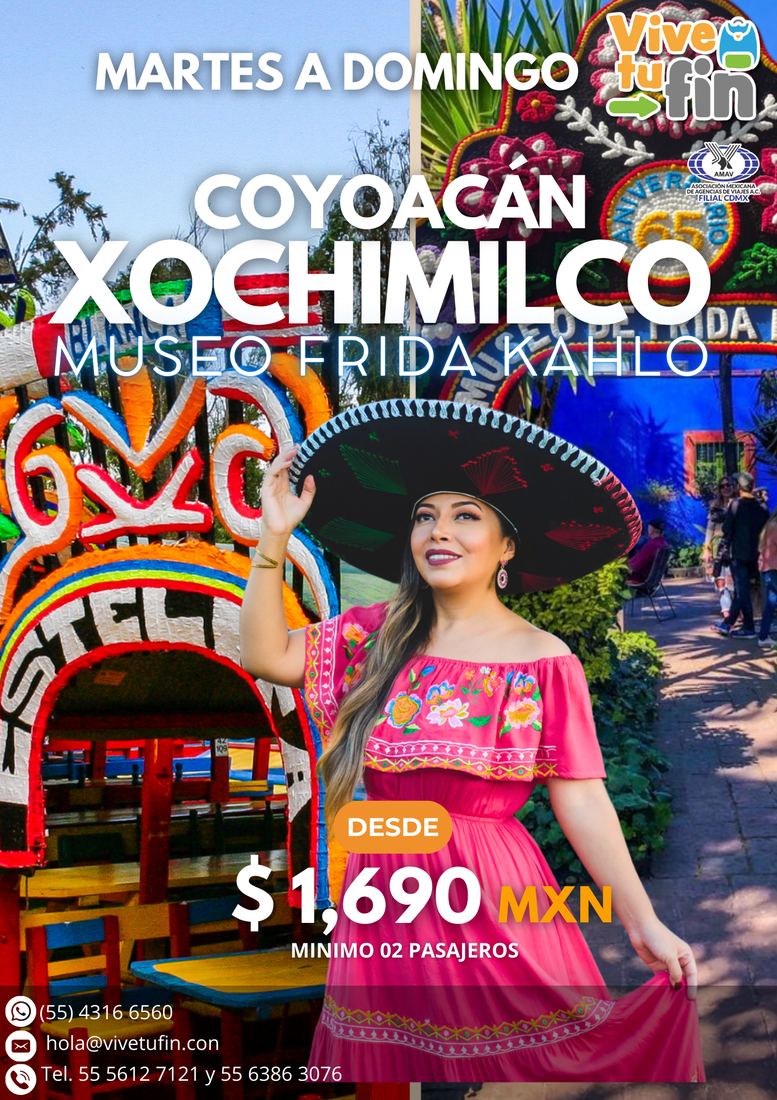 Coyoacán, Xochimilco y Museo Frida Kahlo