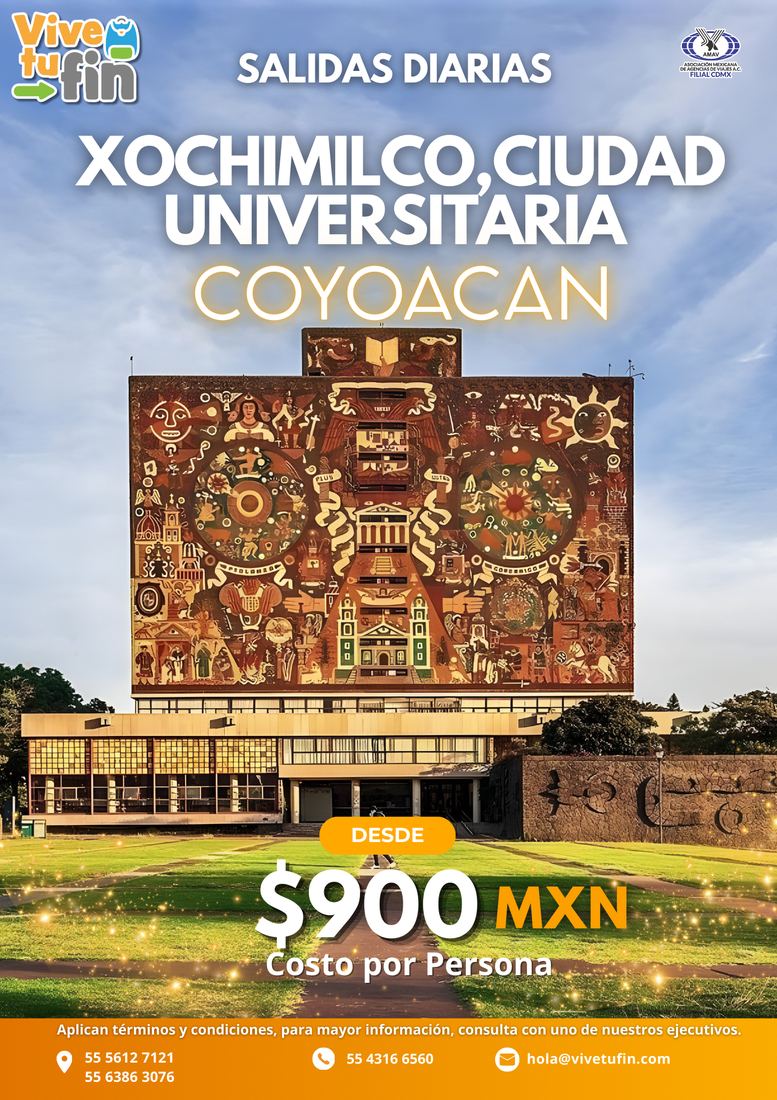 Xochimilco, Ciudad Universitaria y Coyoacán