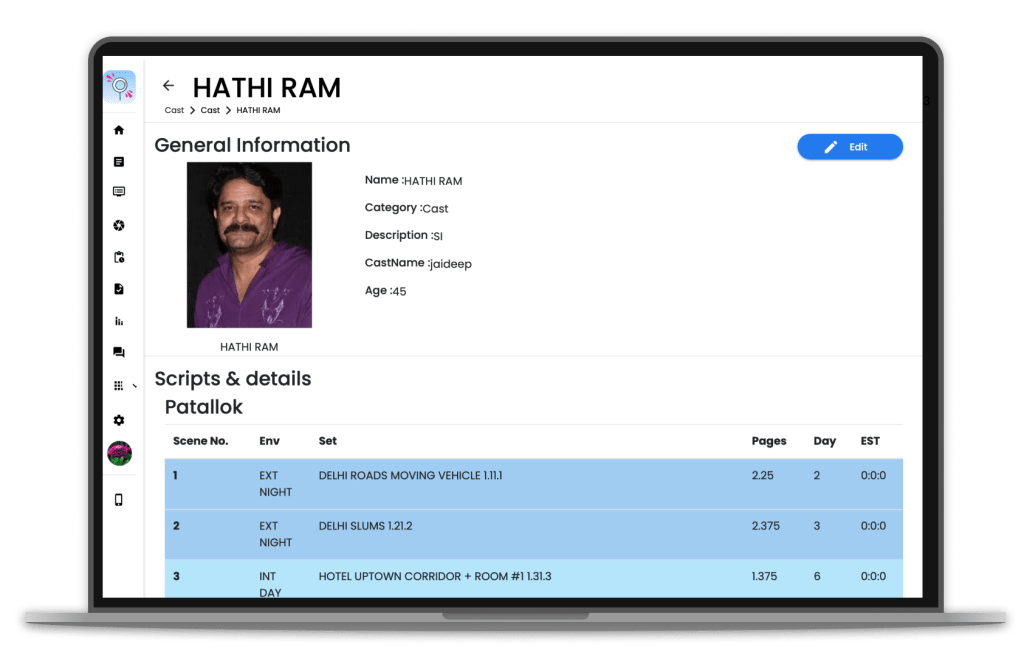 callsheet