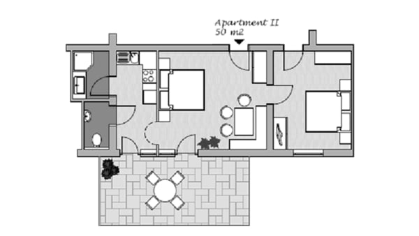 2-v�relses lejlighed - 2-4 personer (Nr 2)