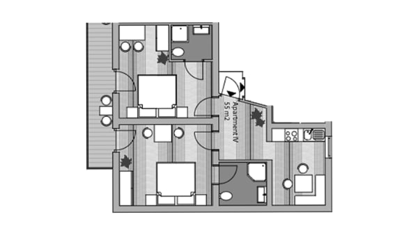 3-v�relses lejlighed - 2-5 personer (Nr 4)