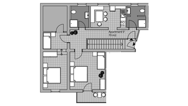 3-v�relses lejlighed - 4-7 personer (Nr 5)