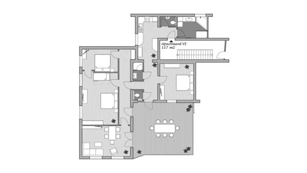 4-v�relses lejlighed - 6-8 personer (Nr 6)