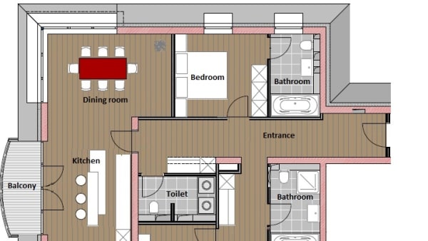 4-v�relses penthouse lejlighed - 8 personer � (SW3P)