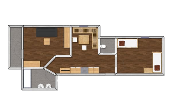 2-v�relses lejlighed - 2-4 personer (Nr 206)