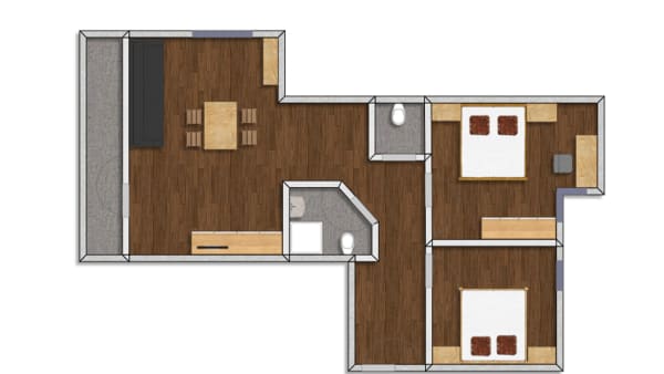 3-v�relses lejlighed - 4-6 personer (Nr 303)