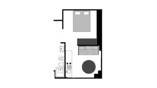 1-rumsl�genhet - 2 personer (Studio G)