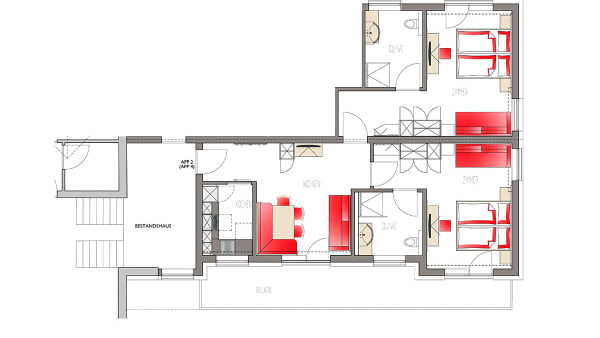 3-v�relses lejlighed - 4-6 personer