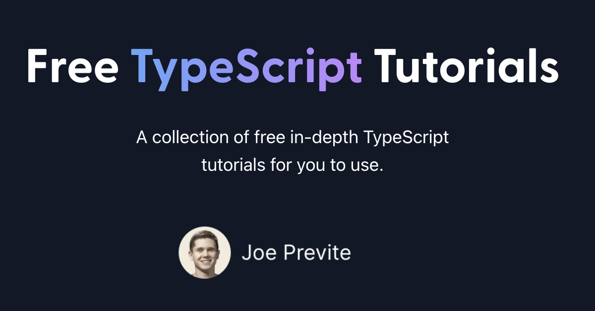 TypeScript tutorials