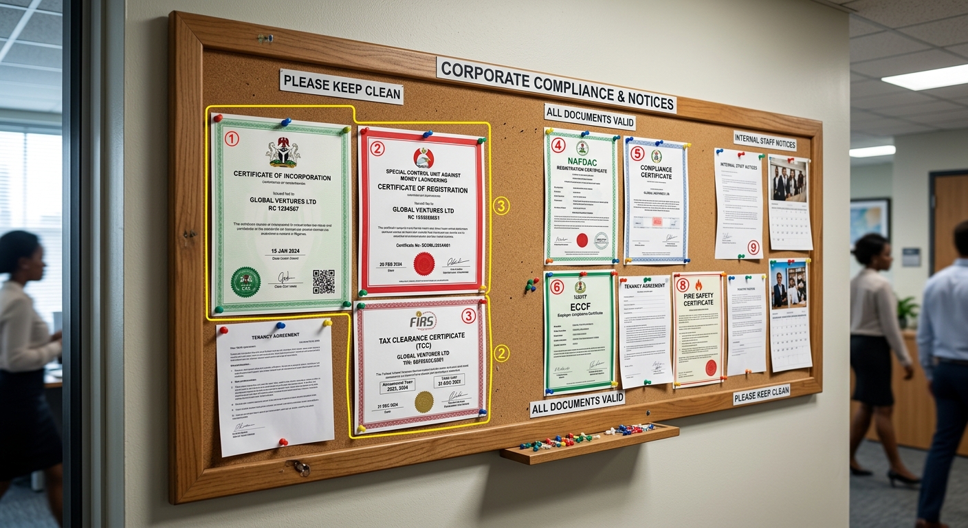 KAL Agent Statutory Notice Board with Certificates
