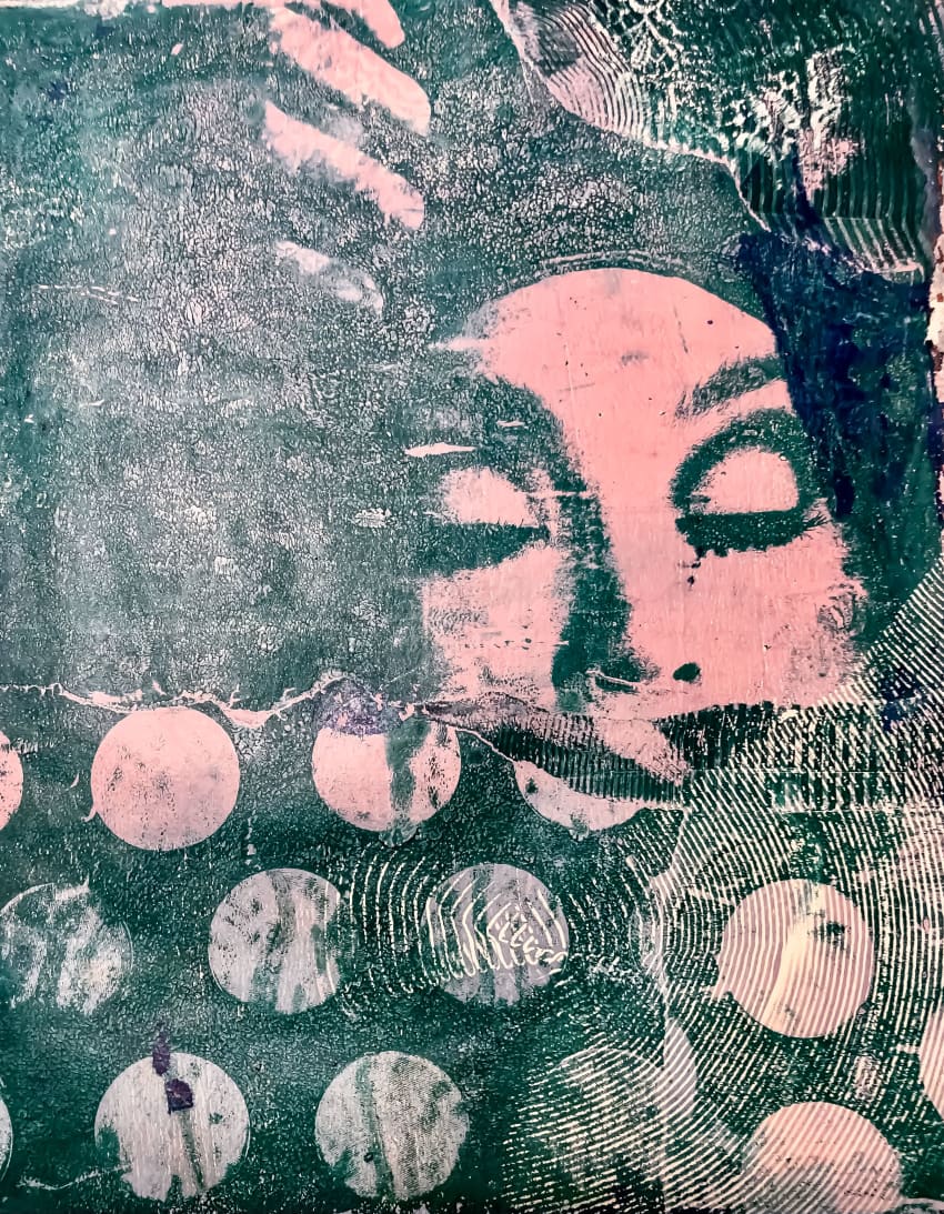 Fun with Gel Printing - Mixed Media Art