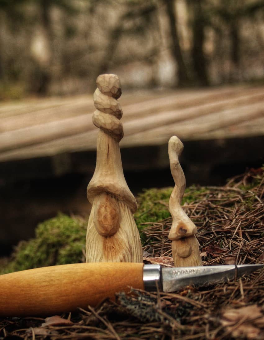 Carving in nature - Basic course at LIDA Friluftsgård