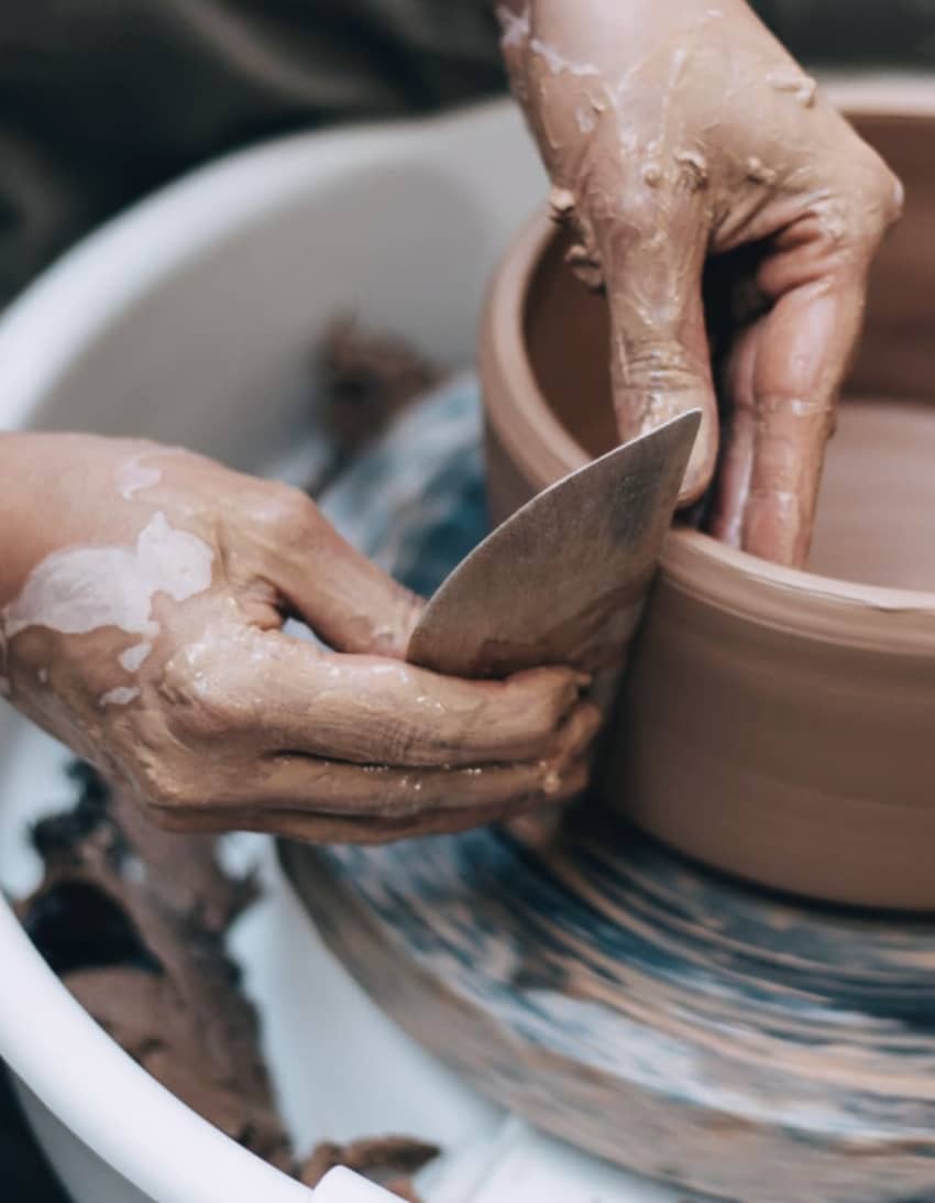 Learn pottery and how to sculpt clay