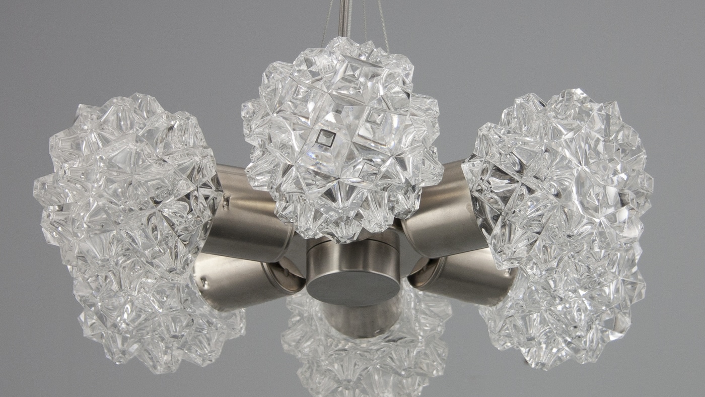 Retro chandeliers new from skinflint
