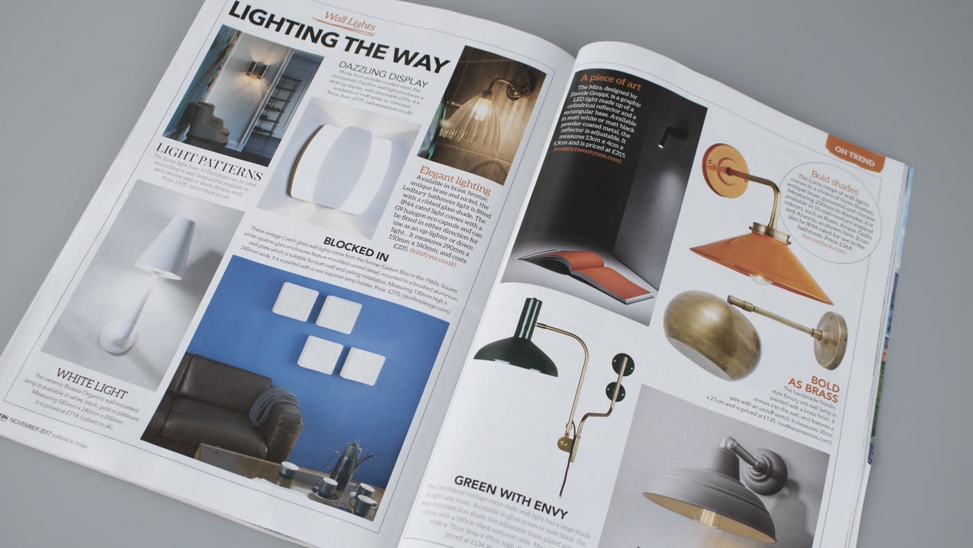 Self Build & Design: Featuring skinflint's Czech glass wall lights