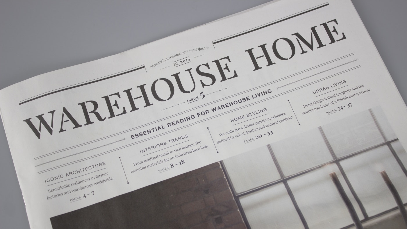 Warehouse Home: White lights featuring skinflint opaline glass.