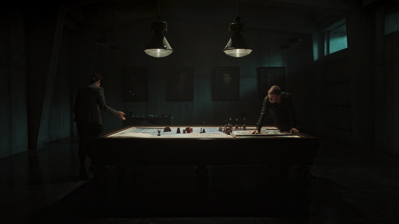 Our prop hire lighting on the sets of ‘Pennyworth’