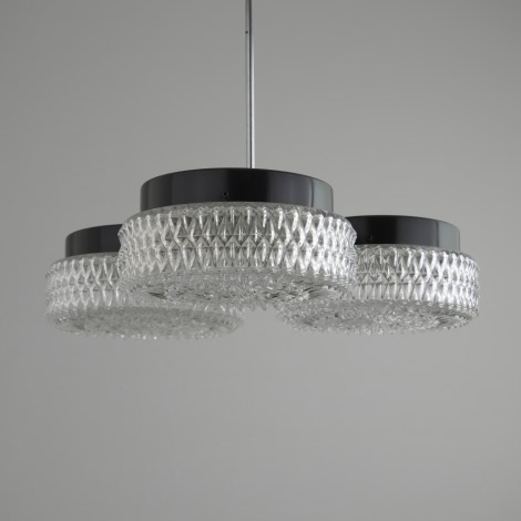 1970s Cut Glass Czech Chandelier V1 1970s Ceiling Lights