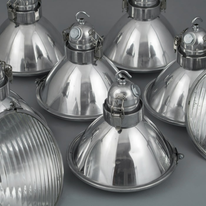 RAF airfield landing lights 1950s Pendants skinflint