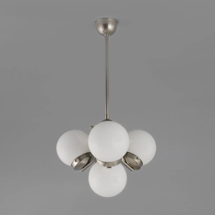 Antique Art Deco Czech Glass Chandelier