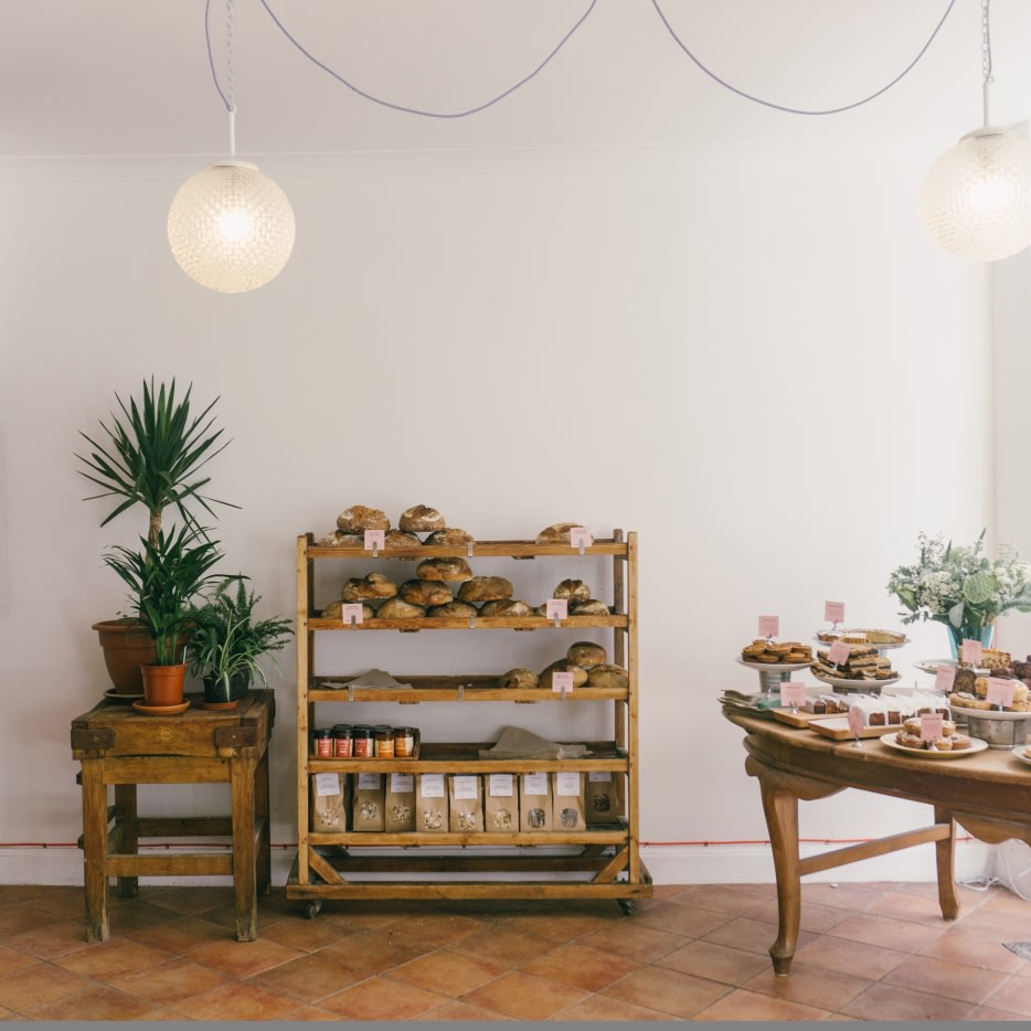 Stones Bakery vintage glassware lighting skinflint