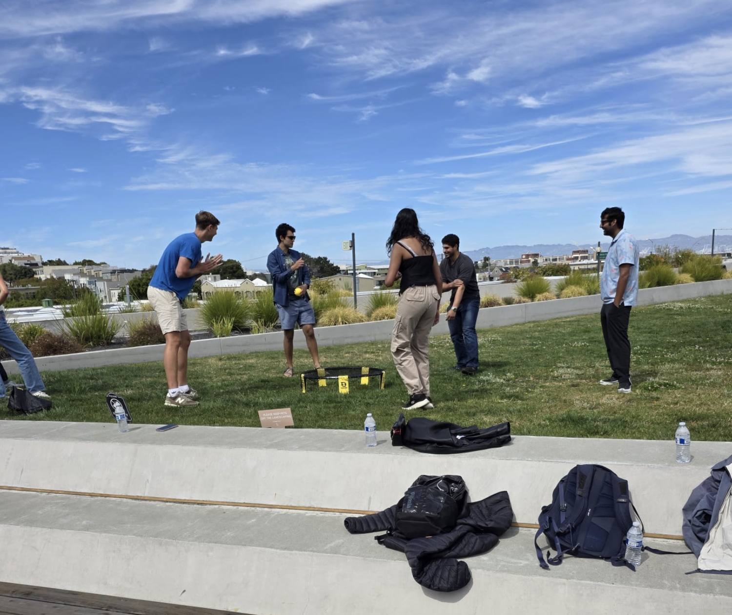 Networking at Rooftop BBQ
