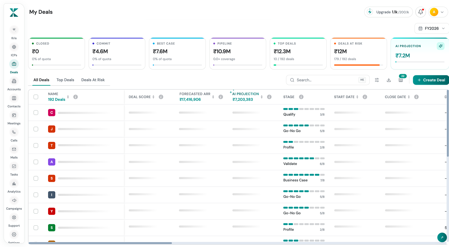 Deal Management screenshot