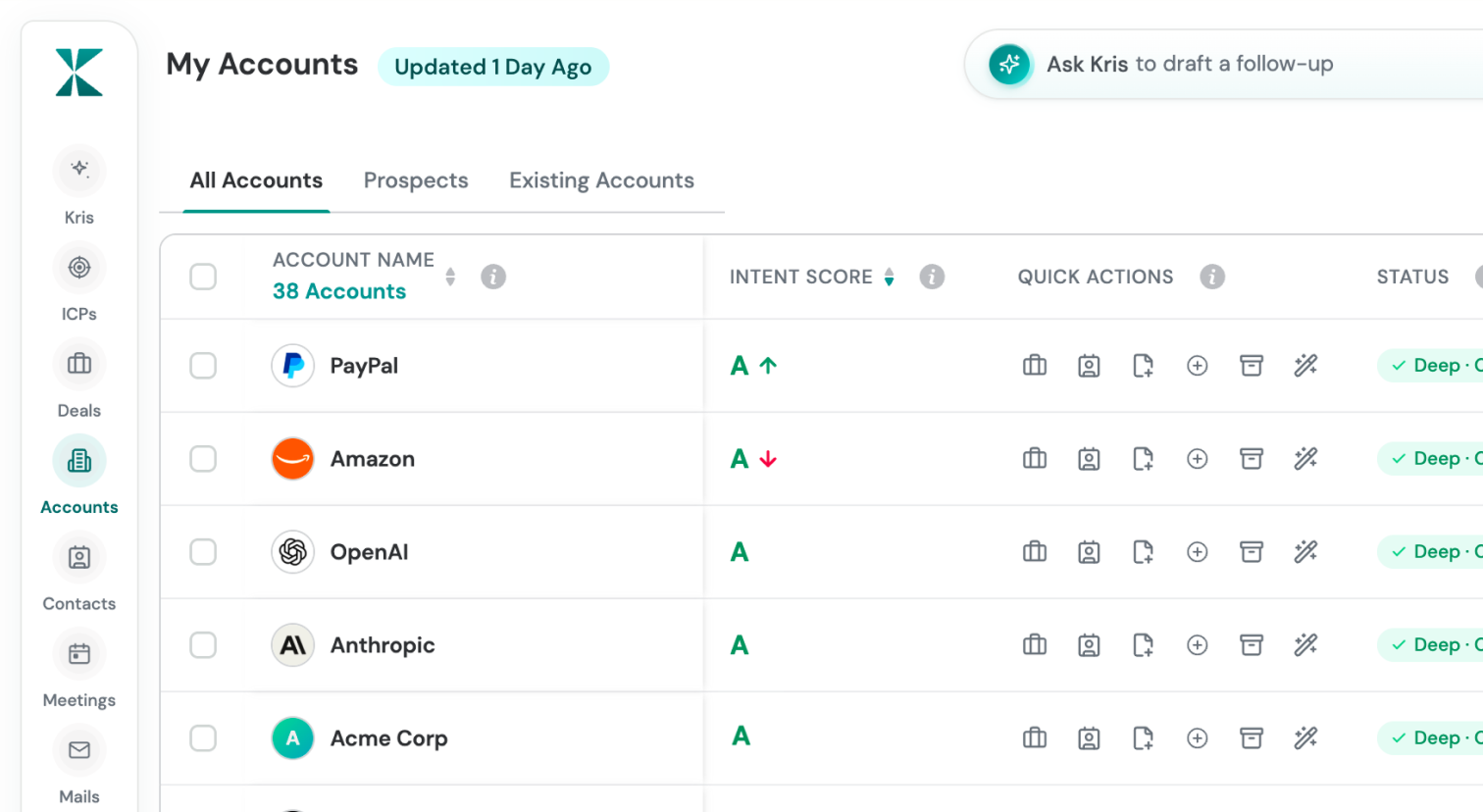 System of Record screenshot