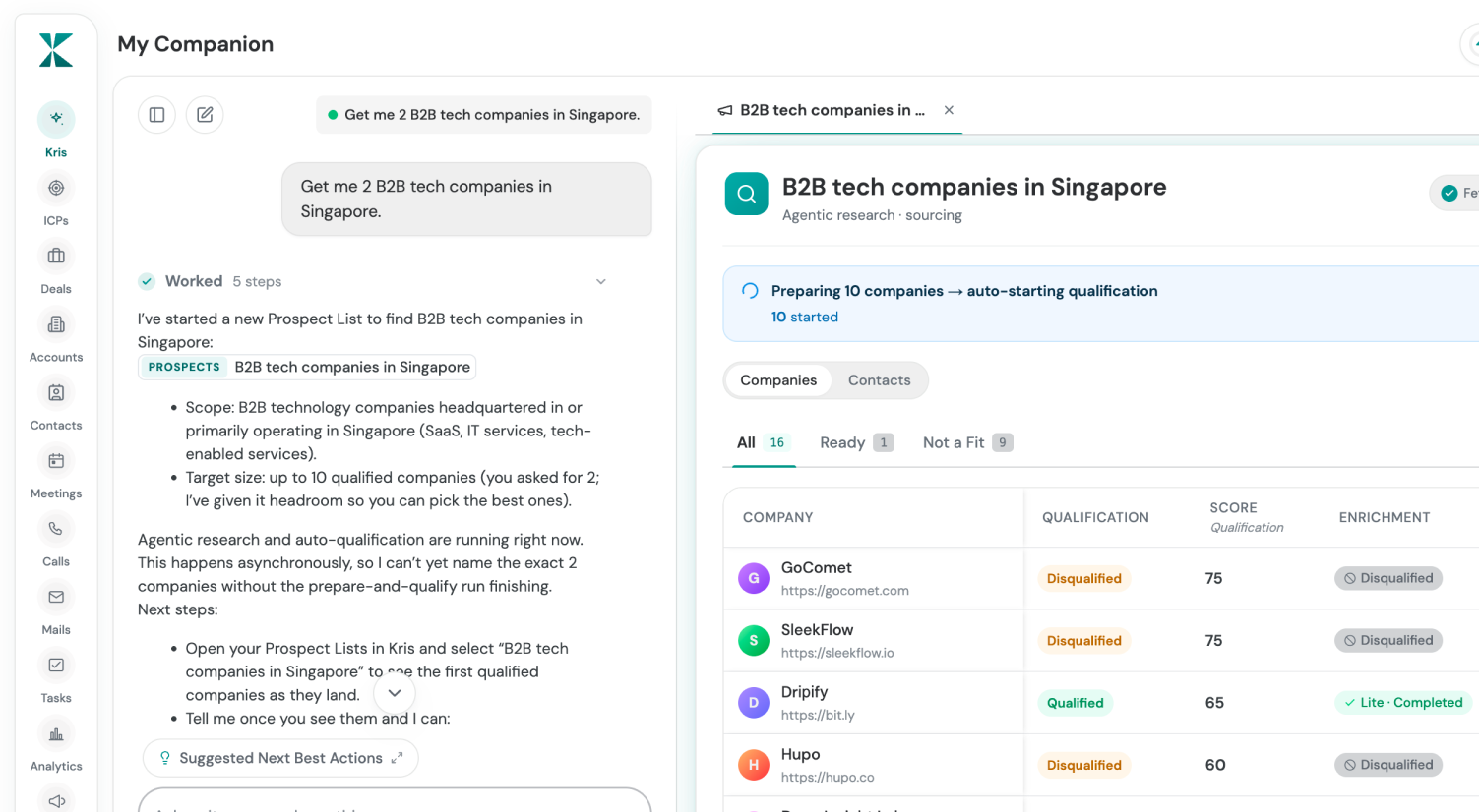 Conversational Layer screenshot