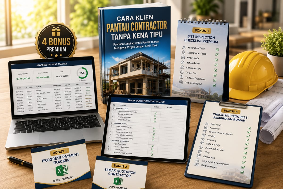 Ebook dan empat bonus premium pemantauan contractor
