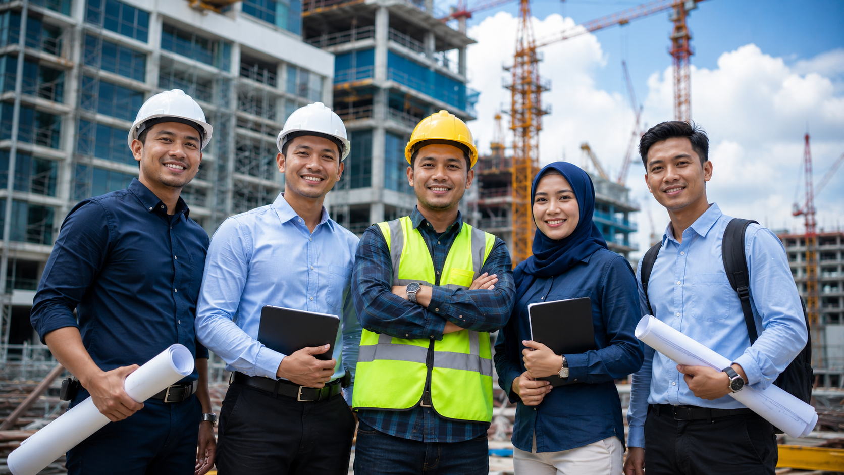 QS, kontraktor, estimator dan pelajar pembinaan