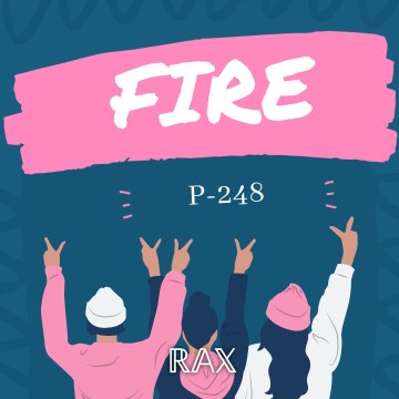 RAX Label - P-248 - Fire Artwork