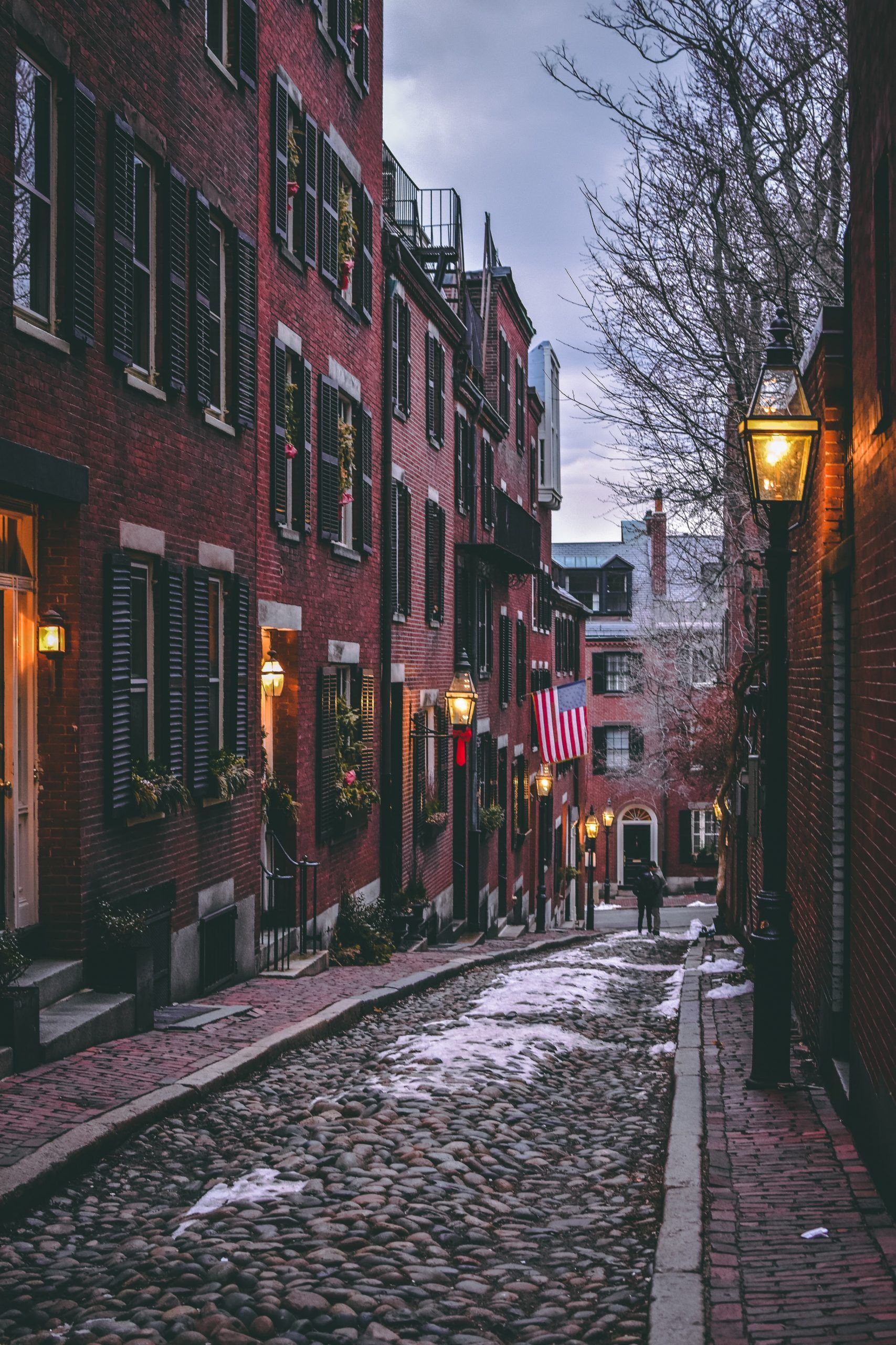 Acorn Street, la famosa strada di Beacon Hill a Boston