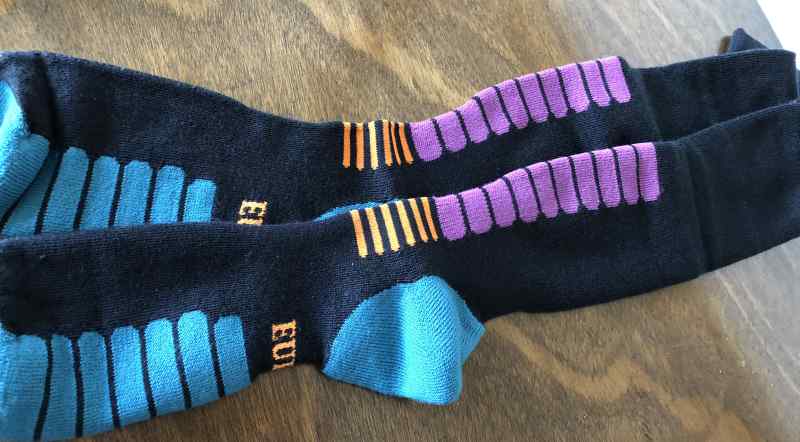 my eurozone socks on the table