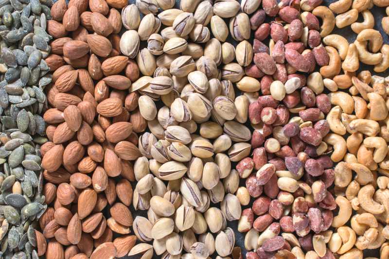 assorted nuts and seeds