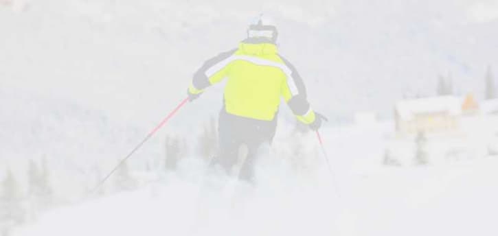 Skier in flat light conditions