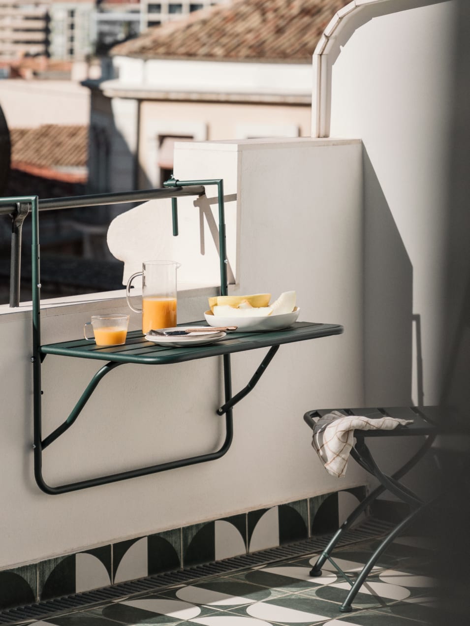 Tavolo da Giardino Rettangolare Sospeso e Pieghevole (70x45,5 cm) Janti