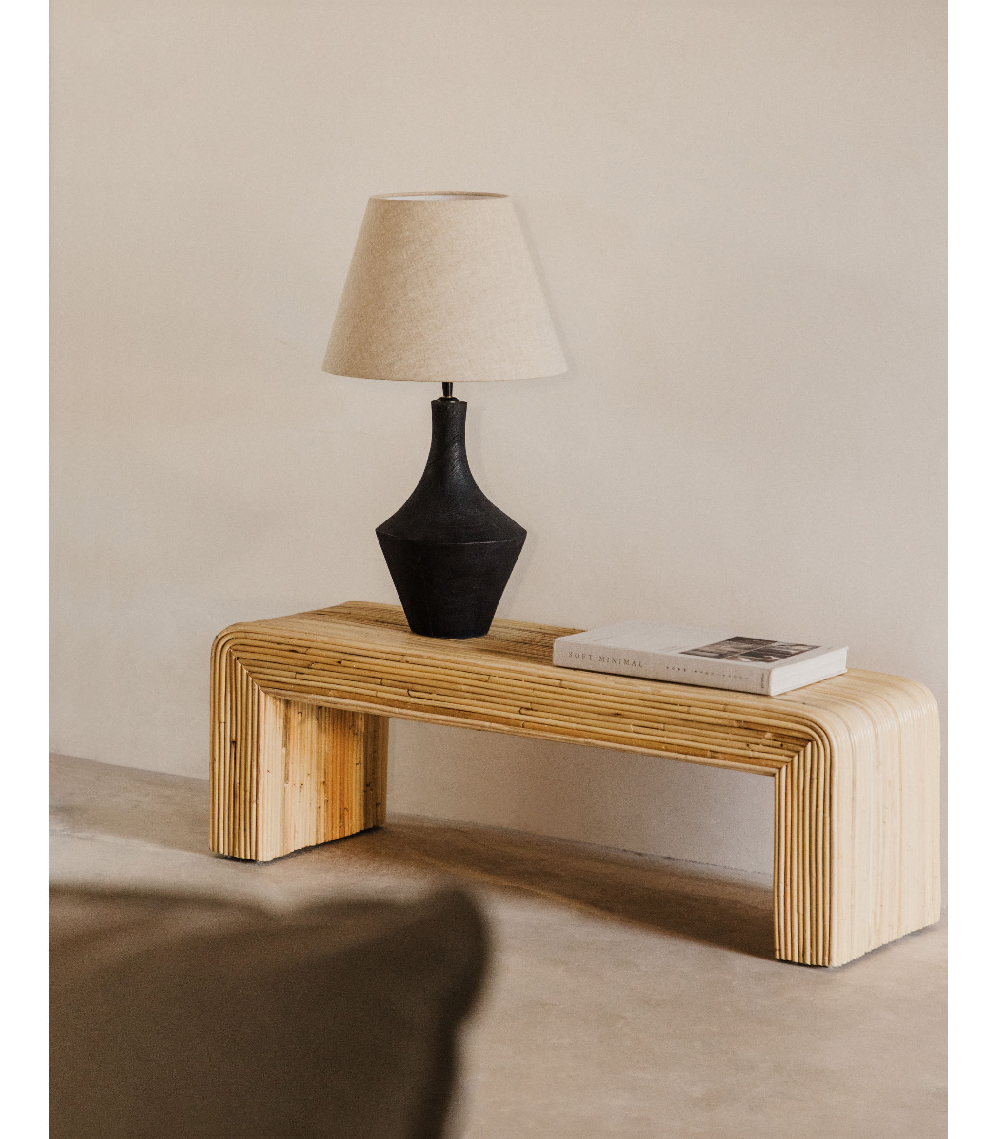 Mesa de Centro Retangular em Ratán (100x35 cm) Mekides