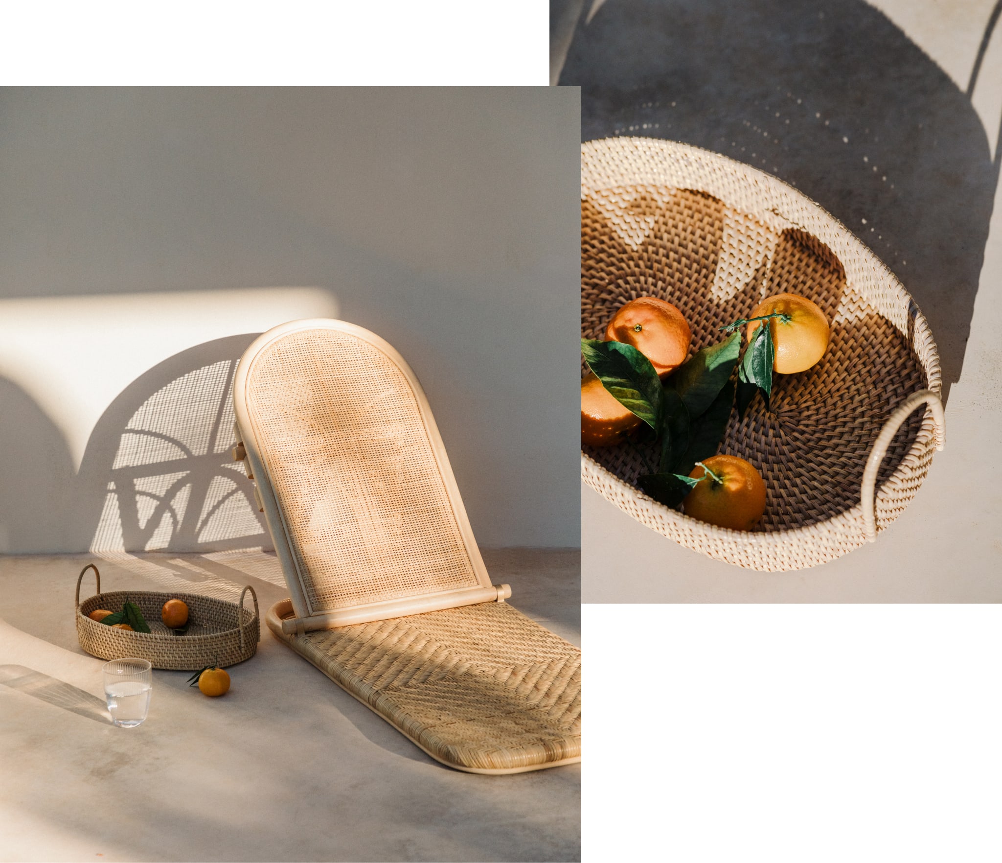 Espreguiçadeira de vime Ciara