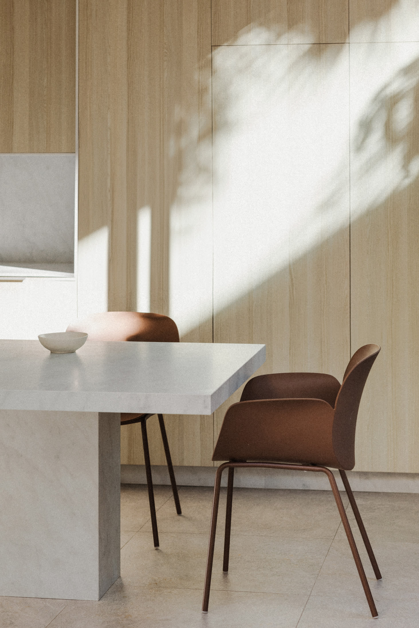 Lynette polypropylene and iron dining chair