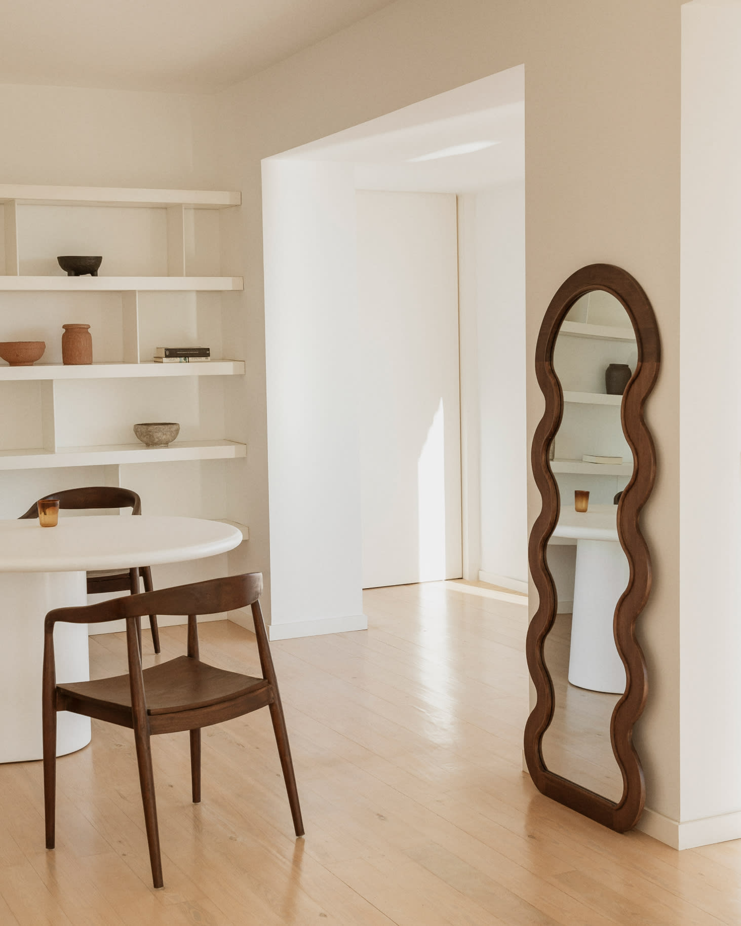 Wall mirror 60x160 cm in Landoi pine wood