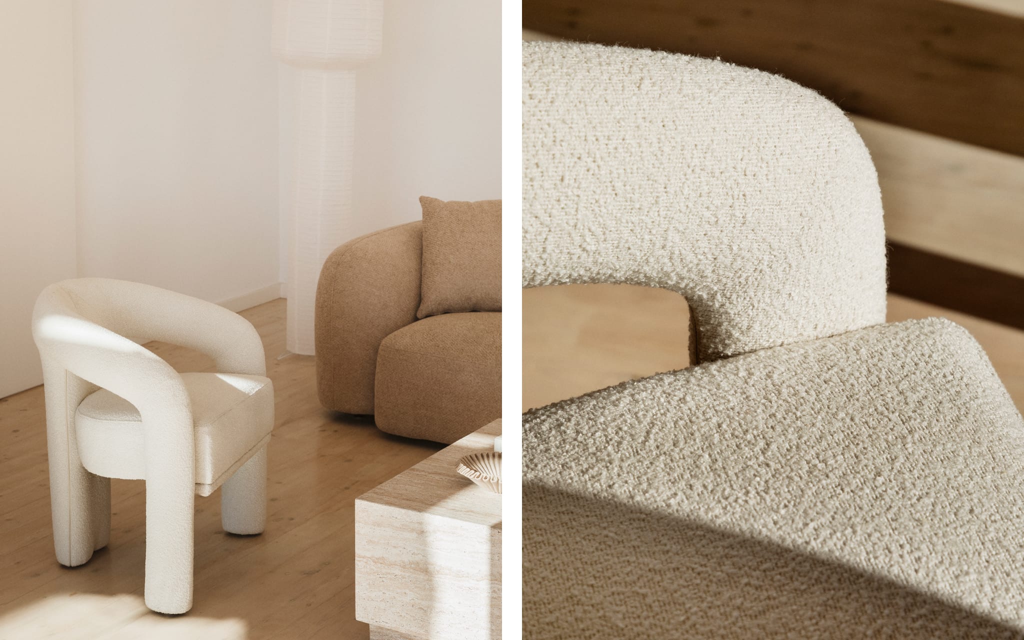 Greca upholstered armchair