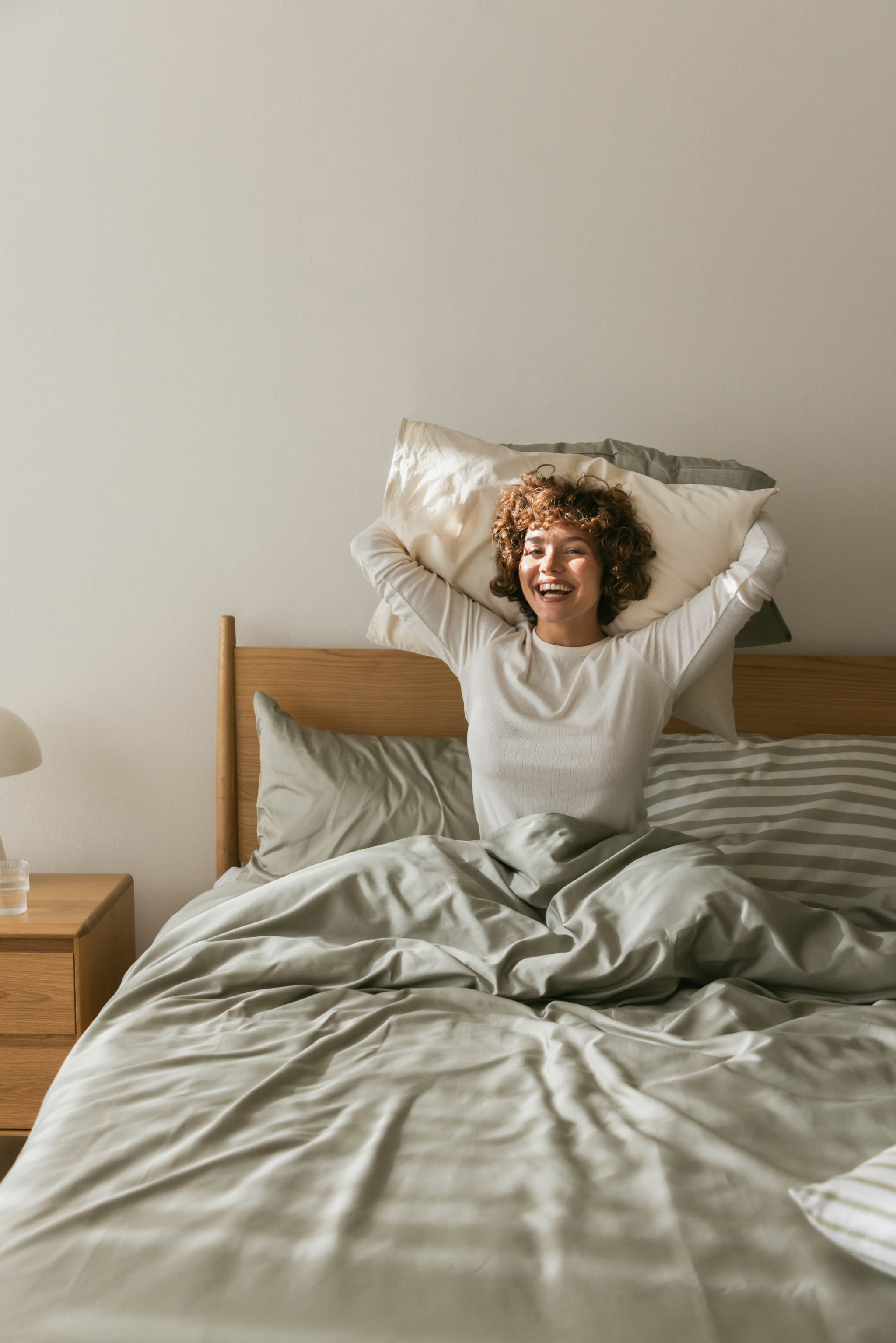 Sampras satijnen dekbedovertrek met 300 draden per inch