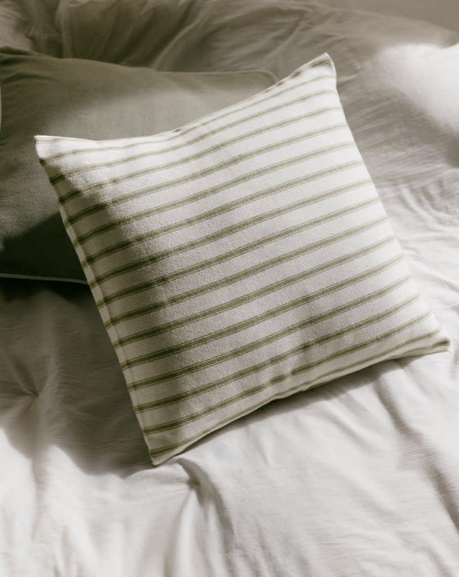 Vierkant katoenen kussen (45x45 cm) Declan